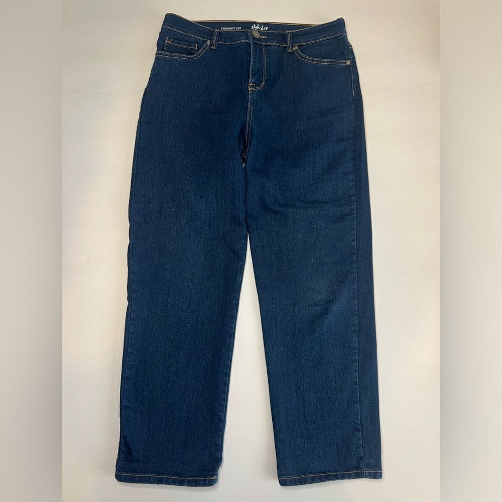 Style & Co. Women’s Blue Straight Leg Jeans Size 12P